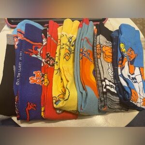 WB Looney Tunes Character Faces Men's 7 Pair Casual Crew Socks Mid Calf